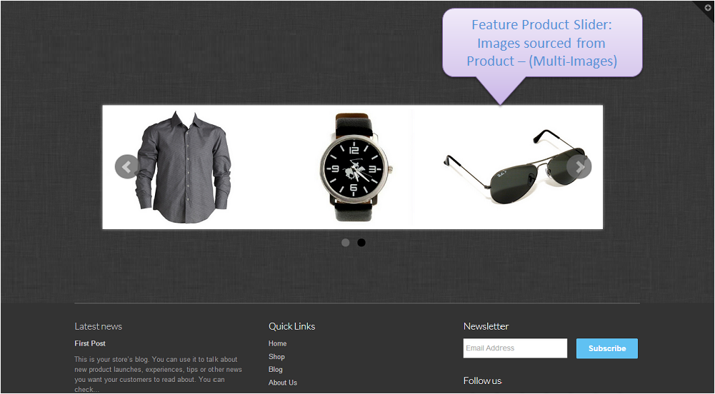 Feature Product Slider