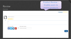 Product Review functionality