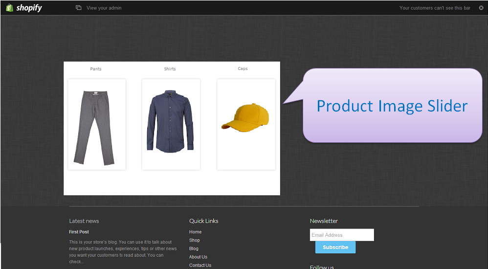 Product Image slider